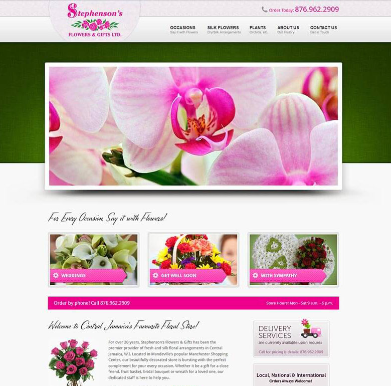 Florist Website Redesign